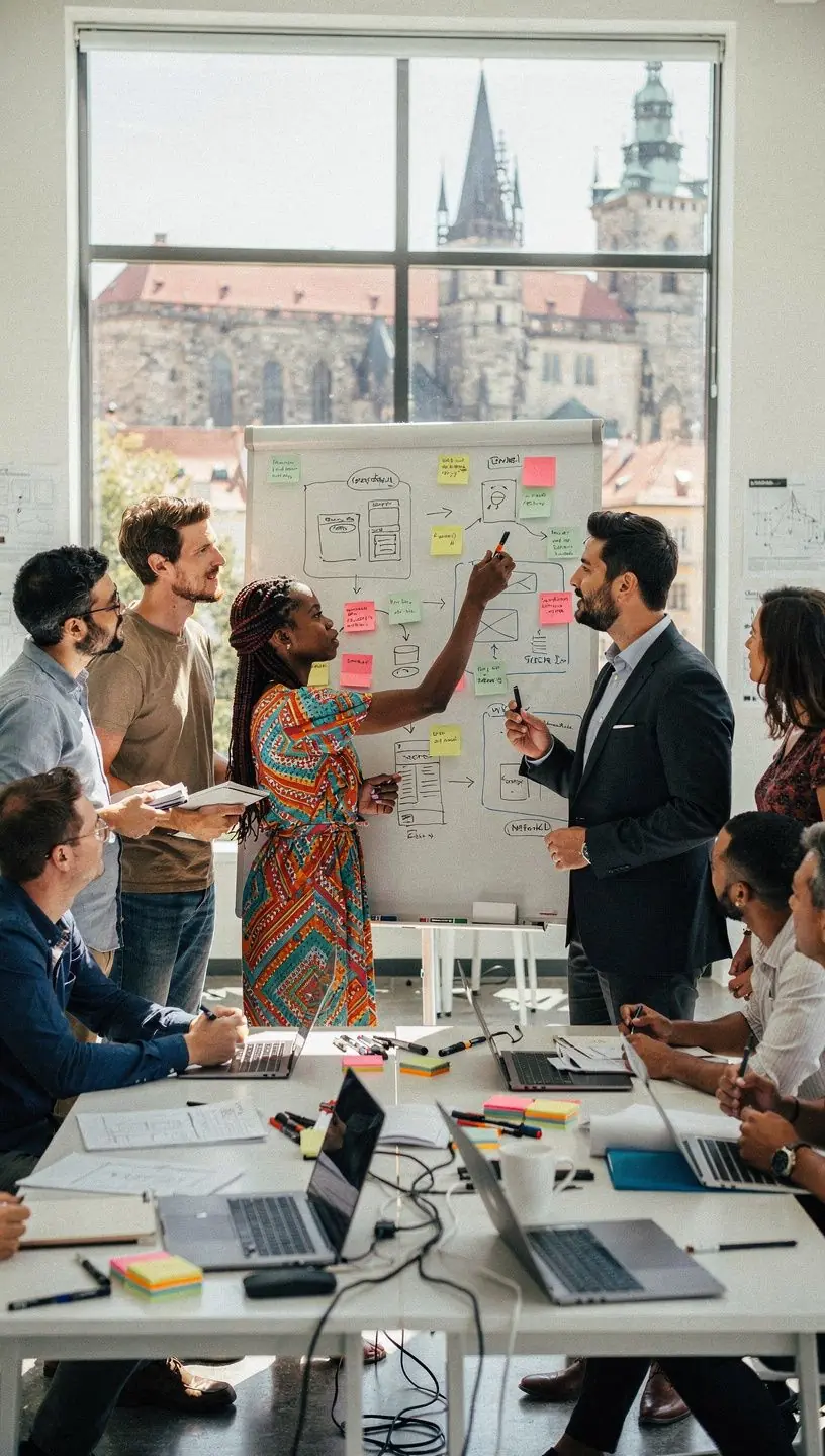 Pohled na mobilní verzi webové stránky s optimalizovaným zobrazením pro chytré telefony.