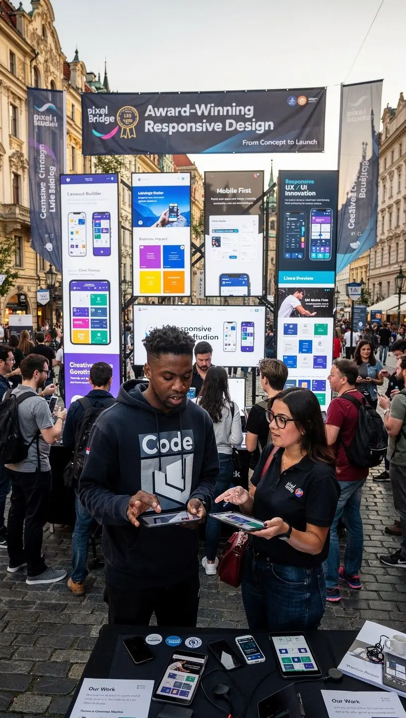 Detailní pohled na kreativní proces návrhu webové stránky.