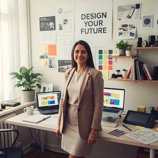 Prezentace moderních barevných schémat a typografie na webu.